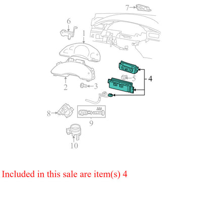 5005064AJ 2004-2008 Chrysler Pacifica Climate Control Panel Used OEM 05005460AB