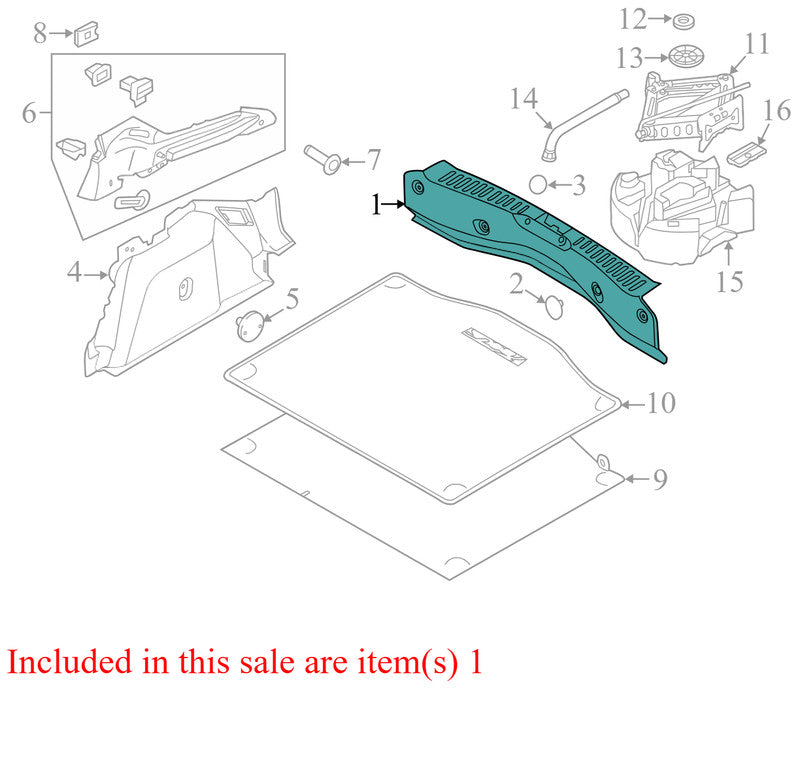 BM51A40352ABW 2012-2018 Ford Focus Rear Trunk Trim Scuff Plate Used CV6Z5840374AA OEM
