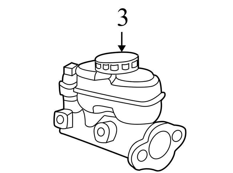 2L8Z2140BA 2005-2007 Ford Escape Brake Master Cylinder W/ Reservoir Used OEM 2L8Z2140BA