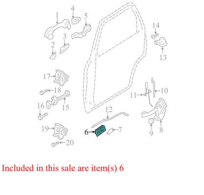 0690BPH 2008-2012 Ford Escape Passenger RR Interior Door Handle Used 8L8Z7822600AD