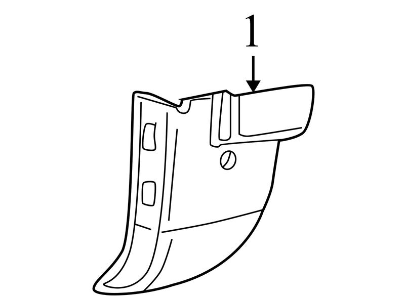 7A2Z7802344AAB 2006-2010 Mercury Mountaineer Driver FL Kick Trim Used OEM 7A247802349ADW