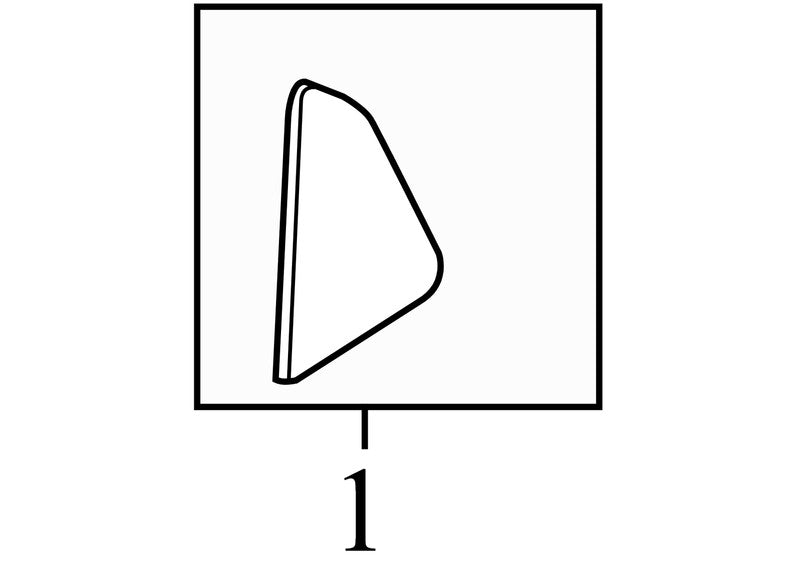 95987081 2011-2016 Chevrolet Cruze Passenger Right Dash End Cap Used 95987085 OEM