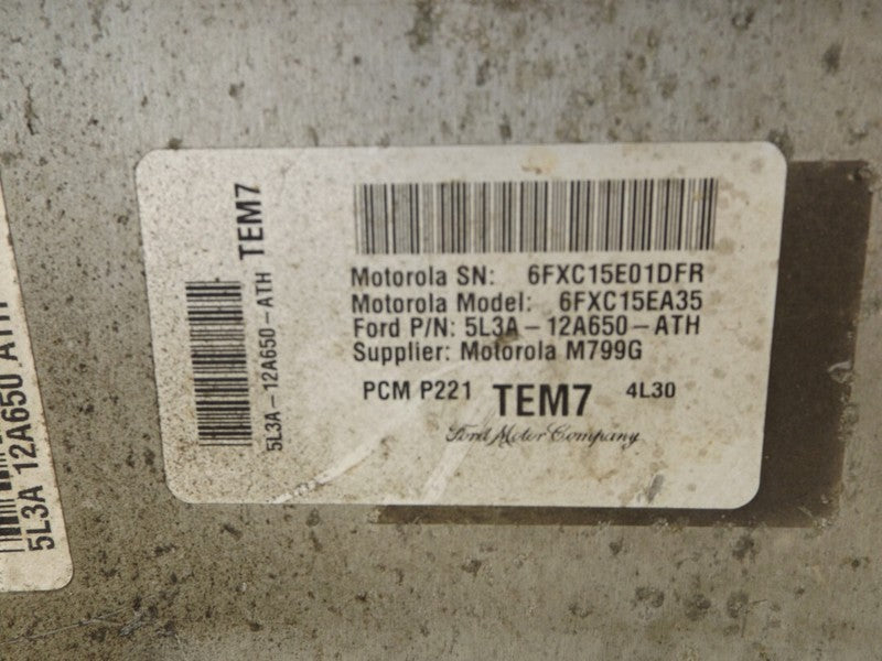 5L3A 12A650 ATH 2005 ONLY Ford F-150 Engine Control Module ECM Used OEM 5L3A 12A650 ATH