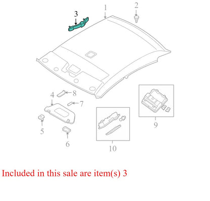73940ZX00A 2007-2011 Nissan Altima Driver Side LH Interior Grab Handle Used OEM 73940JA20A 