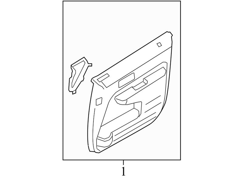 9T437823942 2007-2010 Ford Edge Passenger FR Door Interior Trim Panel Used 9T437823942 OEM