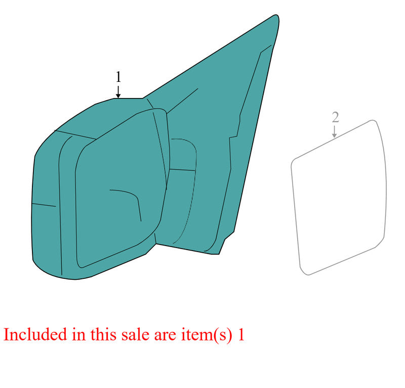 8L3Z17682DB 2004-2008 Ford F-150 Driver FL Door Mirror Used 8L3Z17682DB OEM