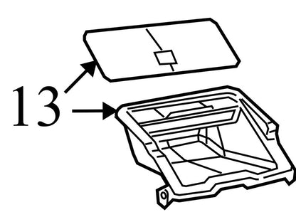 1HN941DVAG 2009-2010 Dodge Journey Dashboard Storage Compartment Used OEM 1HN94XDVAC