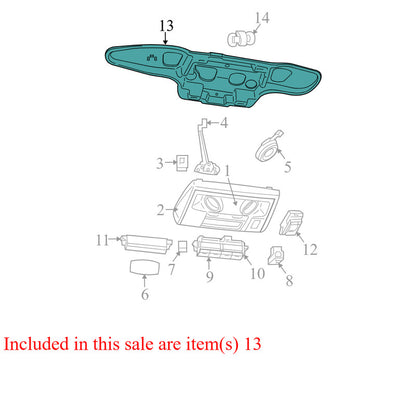 5RS391DAAE 2015-2018 Dodge Grand Caravan Front Overhead Console Bracket Used 5RS391DAAE OEM