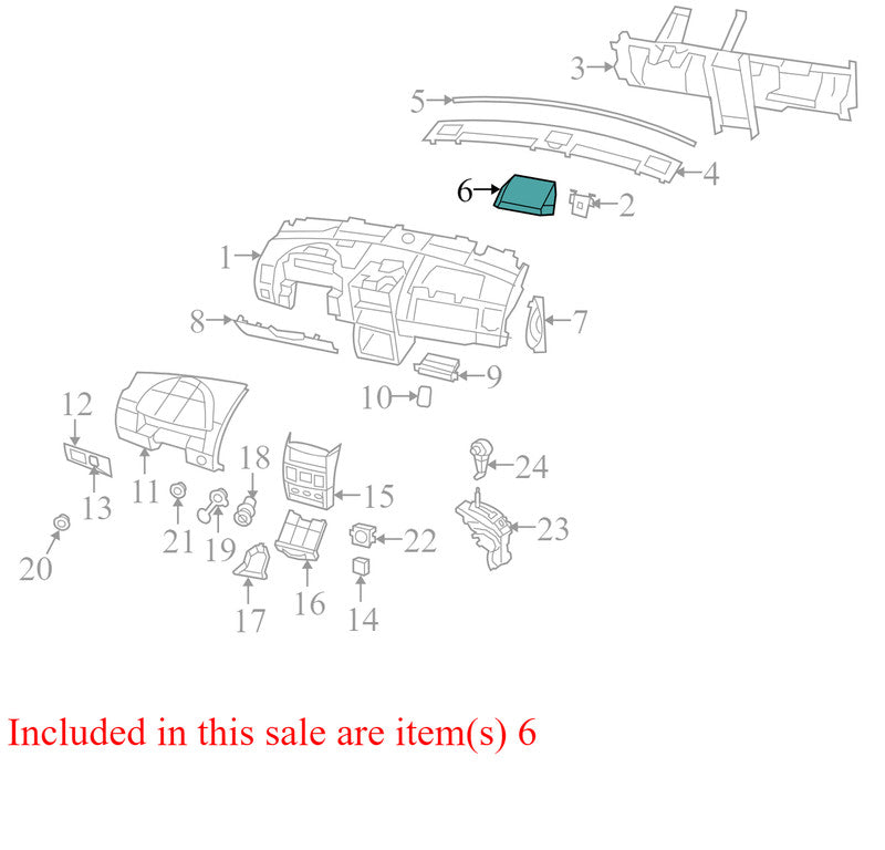 1DS51BD5AB 2008-2010 Chrysler Town &amp; Country Instrument Panel Cover Used 1DS51BD5AB OEM