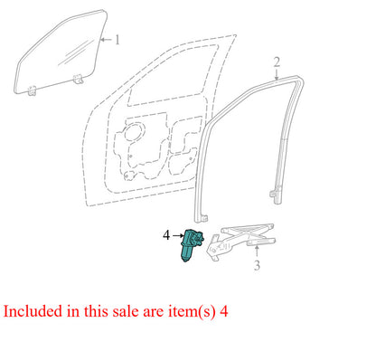 6L1Z7823395A 2003-2006 Ford Expedition Passenger FR Window Motor Used 6L1Z7823395A OEM