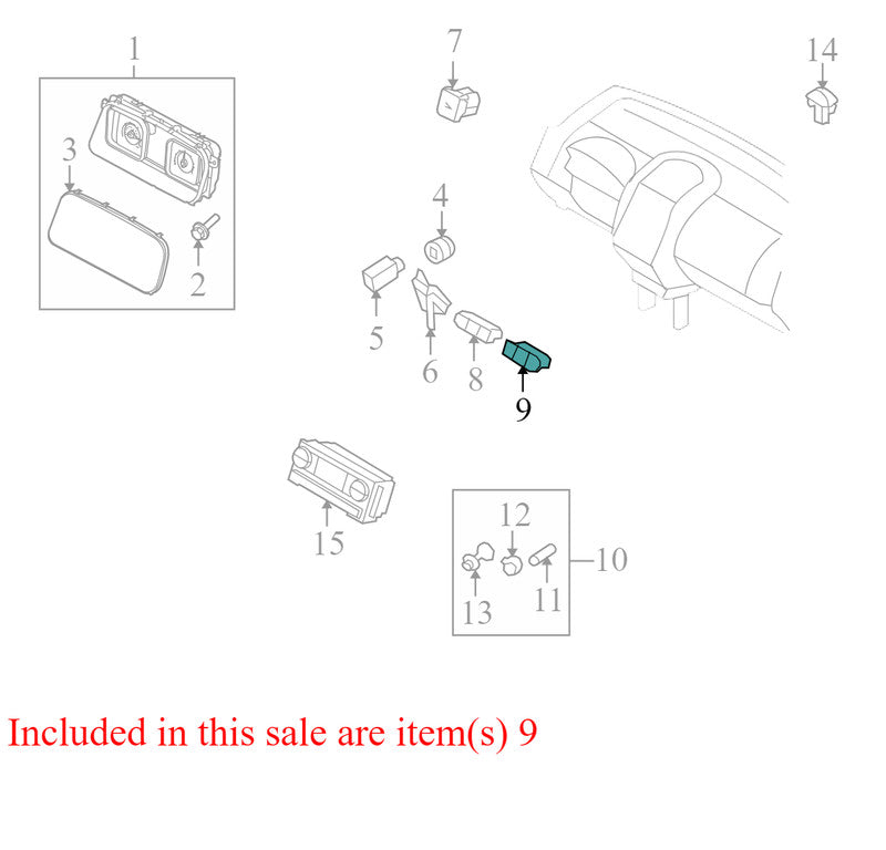 7A1T13D734BDW 2007-2010 Lincoln MKX Combination Switch Used 7A1T13D734BDW OEM