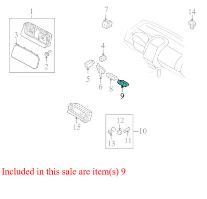 7A1T13D734BDW 2007-2010 Lincoln MKX Combination Switch Used 7A1T13D734BDW OEM