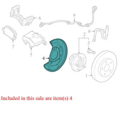 13324456 2011-2016 Chevrolet Cruze Front Right Brake Dust Shield Used 13324456 OEM