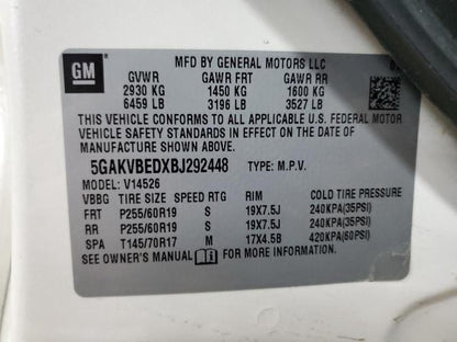 22757205 2008-2012 Buick Enclave Dashboard Panel Used 22757205 OEM
