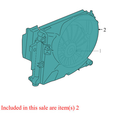 5143209AC 2006-2008 Jeep Grand Cherokee Engine Cooling Fan Shroud 3.7L Used 5143209AC OEM