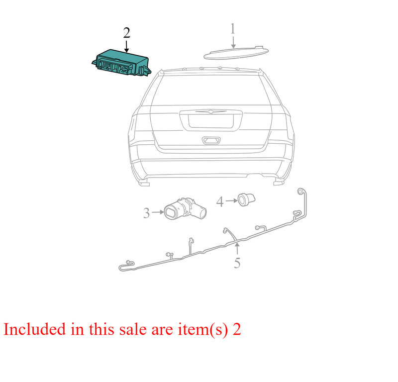 05026153AC 2008-2010 Chrysler Town &amp; Country Parking Aid Control Module Used OEM