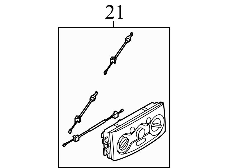 96539551 96539551 2006 Chevrolet Aveo HVAC Temperature Control Panel