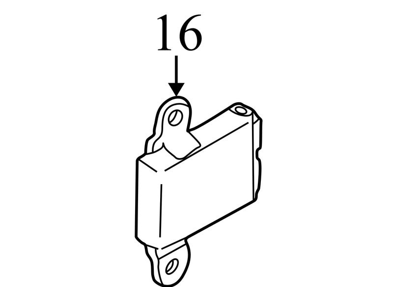 9875026000 2004-2006 Hyundai Santa Fe Back Glass Wiper Control Module Used 9875026000 OEM