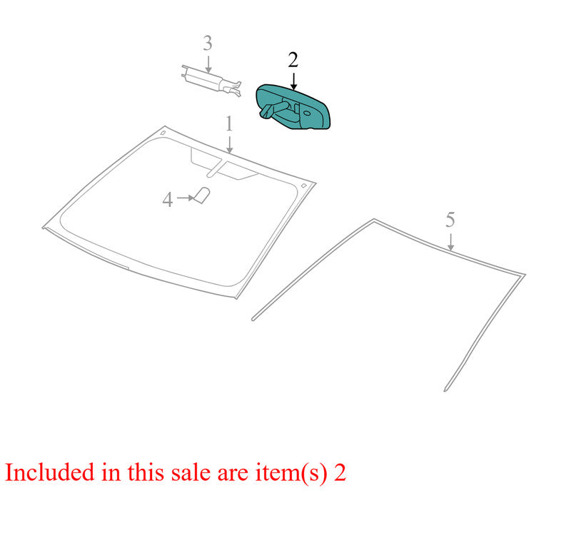 22905183 08-12 Chevrolet Malibu Interior Rear View Mirror Onstar Telematics 15292249 OEM