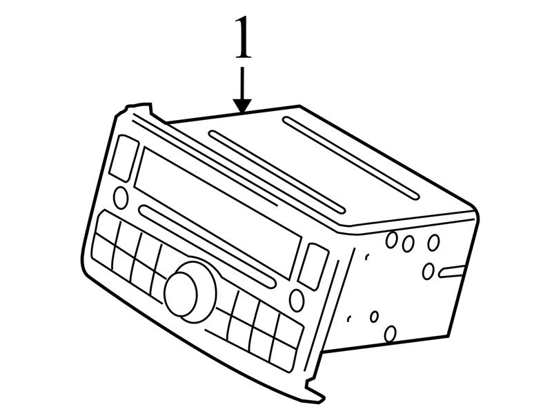 281851VK0A 2008-2015 Nissan Rogue Radio Unit Used OEM 281851VK1A 