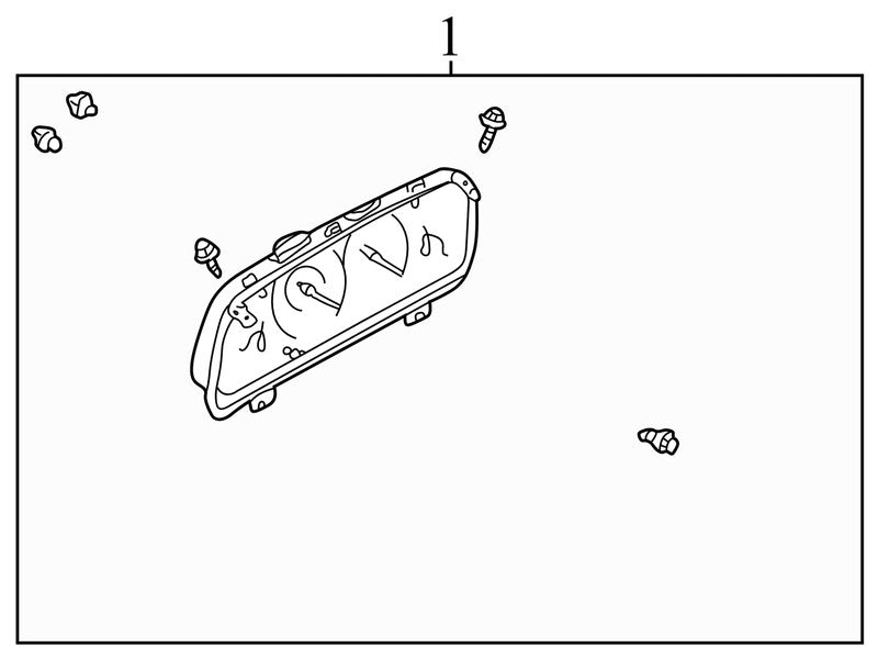 EC0155430J 2005-2006 Mazda Tribute Instrument Cluster Used EC0155430J OEM