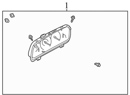 EC0155430J 2005-2006 Mazda Tribute Instrument Cluster Used EC0155430J OEM