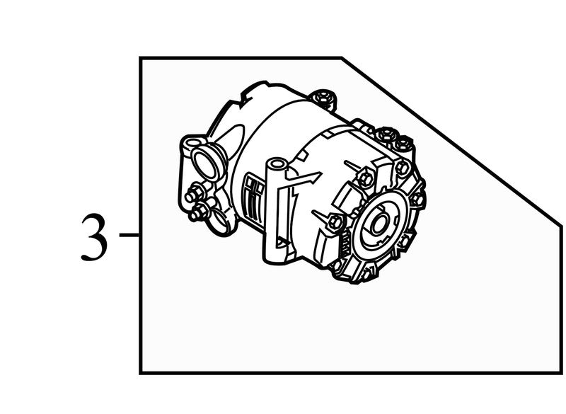 CV6N19D629BA 2012-2014 Ford Focus 2.0L A/C Compressor Used H1FZ19703B OEM