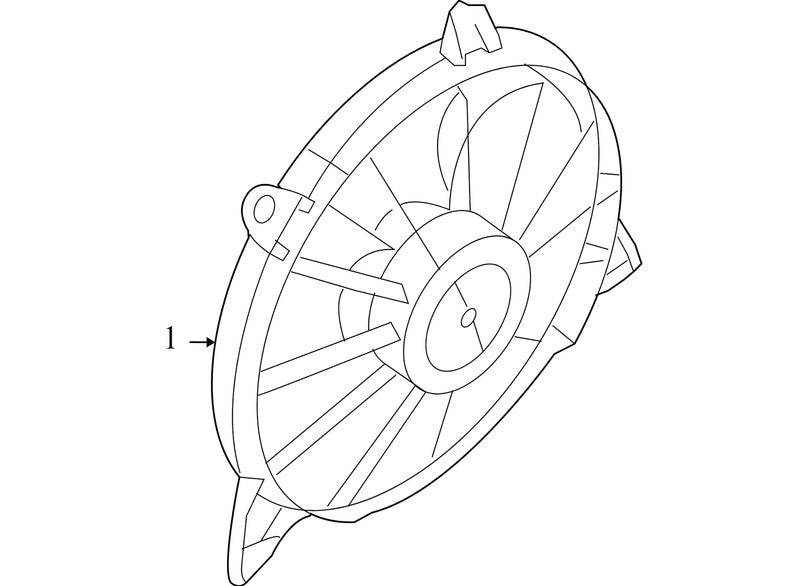 68102116AA 2009-2010 Dodge Journey Engine Cooling Fan Used OEM PM1971002