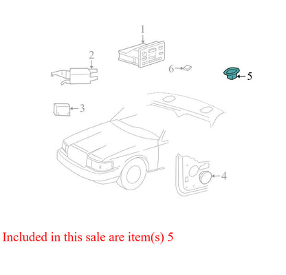 XW7F18808CA 2002-2005 Lincoln Town Passenger FR Car Speaker Used XW7F18808CA OEM