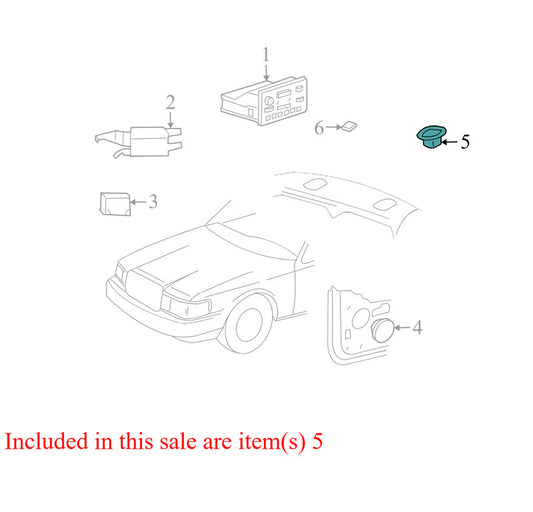 XW7F18808CA 2002-2005 Lincoln Town Passenger FR Car Speaker Used XW7F18808CA OEM