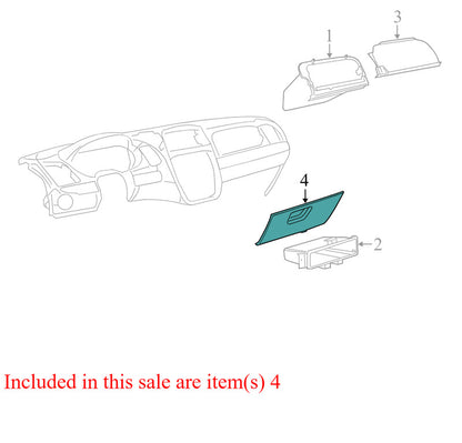 1JF18HL5AA 2011-2016 Chrysler Town &amp; Country FL Glove Box Door Used 1JF18HL5AA OEM