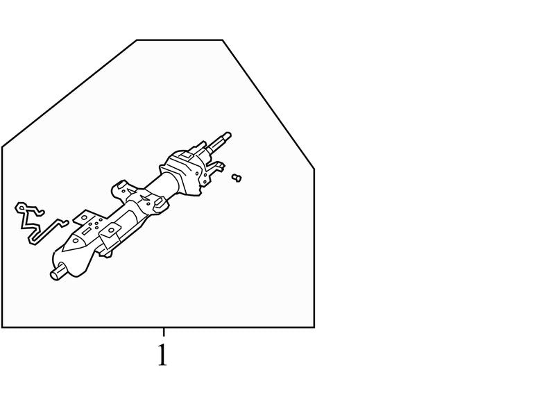 15775845 2009-2013 GMC Sierra 1500 Steering Column Column Shift w/o hybrid 15775845 OEM