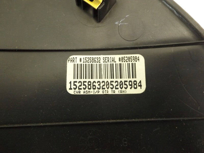 15258632 2005-2010 Pontiac G6 Passenger RH Dash End Cap Used OEM 15258632
