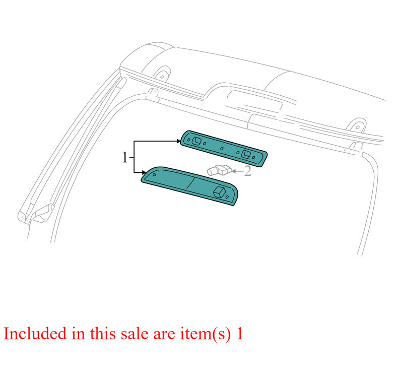 2006-2010 Mercury Mountaineer Rear Center Third Brake Light Used OEM 8413AA4753