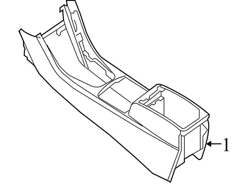 96911JA02B 2007-2009 Nissan Altima Center Console Assembly Used OEM 96911JA02B