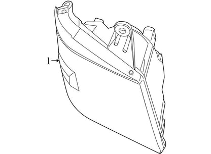 05113333AD 2008-2010 Dodge Grand Caravan Driver FL Headlight Used OEM 5113332AD