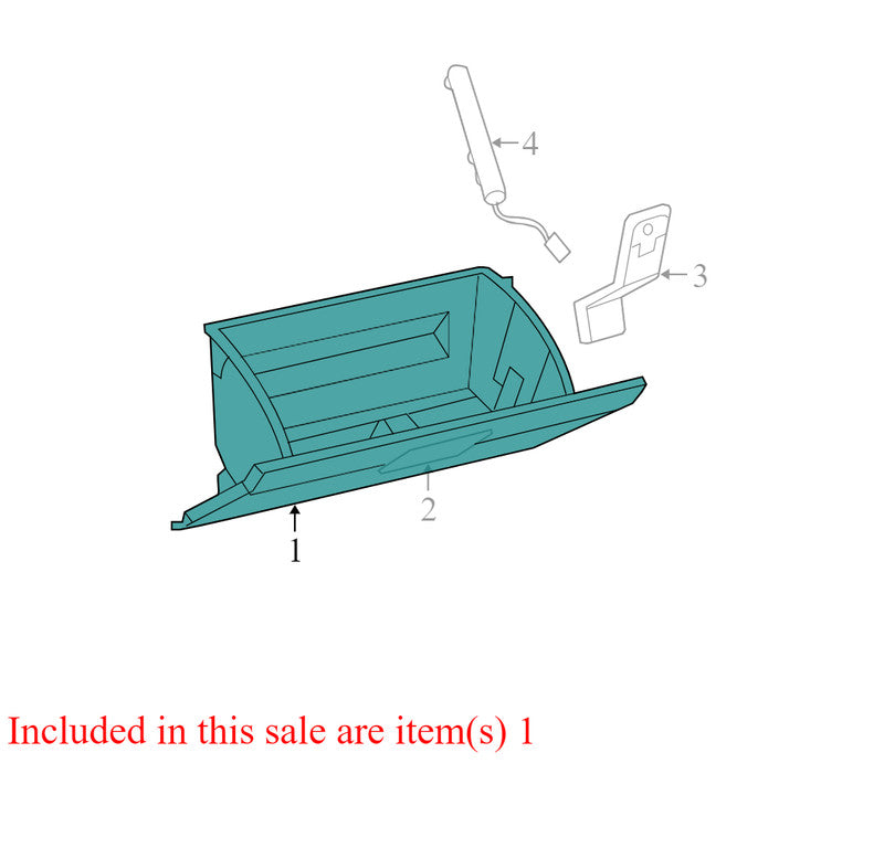 1AE15XDVAC 2008-2010 Dodge Avenger Front Glove Box Assembly Used 1AE15BD1AC 