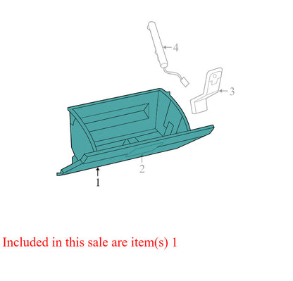1AE15XDVAC 2008-2010 Dodge Avenger Front Glove Box Assembly Used 1AE15BD1AC 