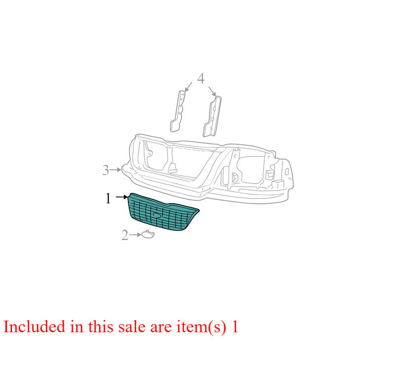 5L248200AAW 2002-2005 Ford Explorer Front Bumper Grille Used 1L2Z8200AAA OEM