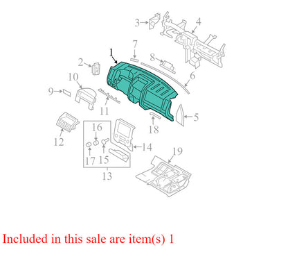 8L8Z7804320AB 2008-2012 Ford Escape Dashboard Assembly Used OEM 9L5478043C96ACW