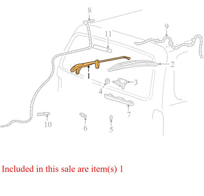 2L2Z17526AA 2004 Mercury Mountaineer Back Glass Wiper Arm 2L2Z17526AA 
