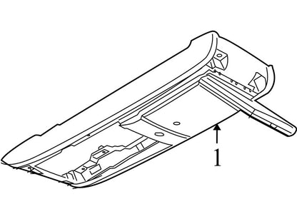 1KM33DW1AA 2008-2010 Chrysler Town &amp; Country Overhead Console Used OEM 1KM33DW1AA