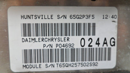 04692024AG 2006 Jeep Grand Cherokee Vehicle Power Control Module Used 04692024AG OEM