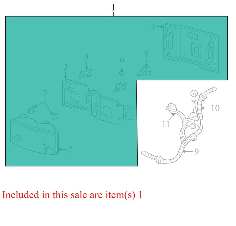 15034929 1995-1999 Chevrolet K1500 Driver FL Headlight Assembly Used OEM 15602613B