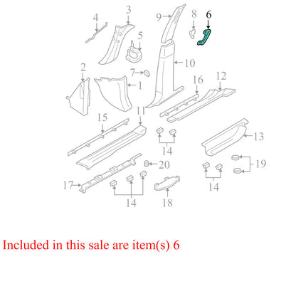 4L1Z7831407AAA 2003-2006 Ford Expedition Interior Grab Bar Second Row 4L1Z7831407AAA