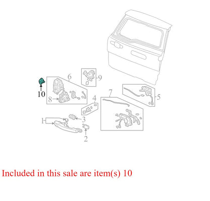 72135S5A003 2002-2006 Honda CR-V Door Lock Striker Plate Used OEM 72135S5A003