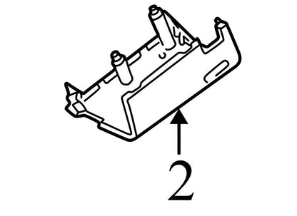 8C2Z3530AF 1997-2008 Ford E-250 Lower Steering Column Shroud Used OEM 8C243533AAW
