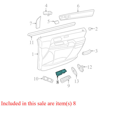 10035067 2008-2010 Chrysler Town &amp; Country FR Door Window Switch Used 4602540AF OEM