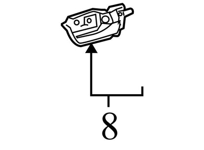 6920547020B2 2004-2009 Toyota Prius Passenger FR Interior Door Handle Used OEM 6920547020B2