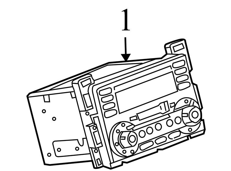 15243190 2005-2010 Pontiac G6 Radio Control Unit Used OEM 158848799